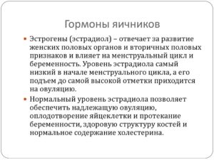 Гормоны яичников