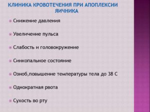 Неотложная помощь при апоплексии яичника алгоритм