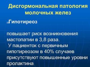 Дисгормональные заболевания молочной железы